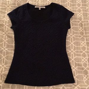 Collective Concepts navy blue blouse